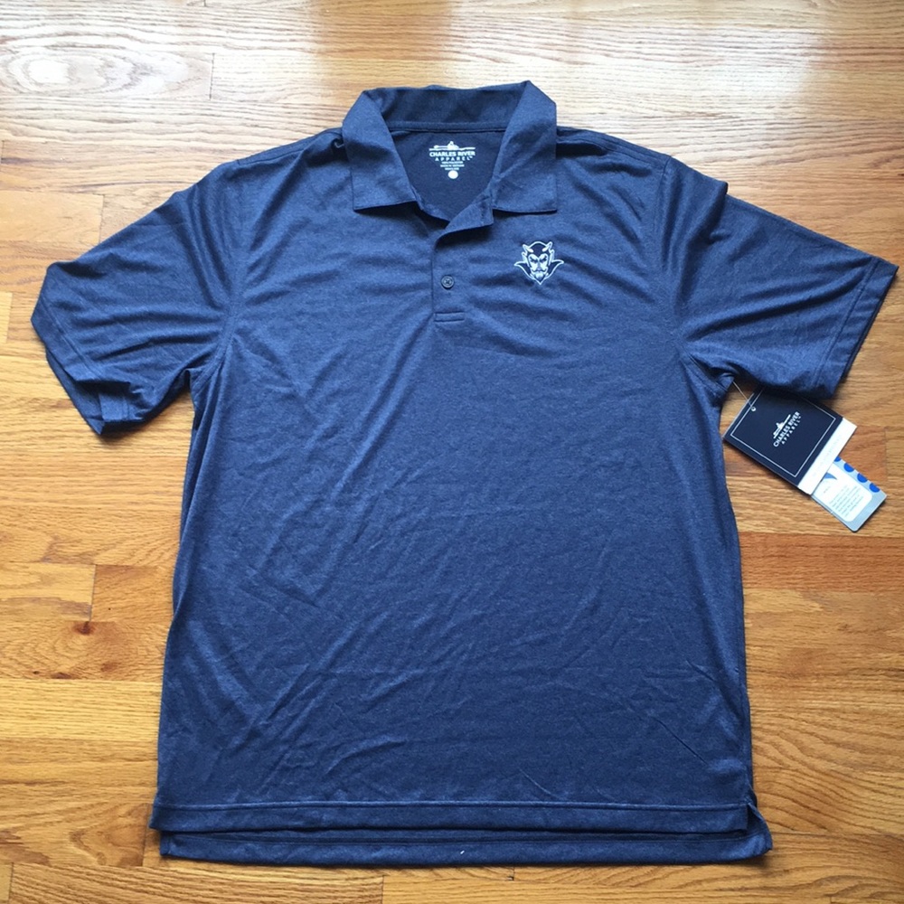 New Charles River Apparel  Men’s Heathered Polo Shirt